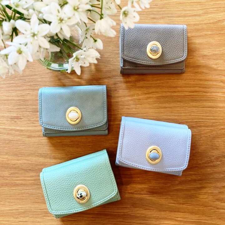 楽天市場】【即納】HASHIBAMI ハシバミ Gem Stone Mini Wallet  