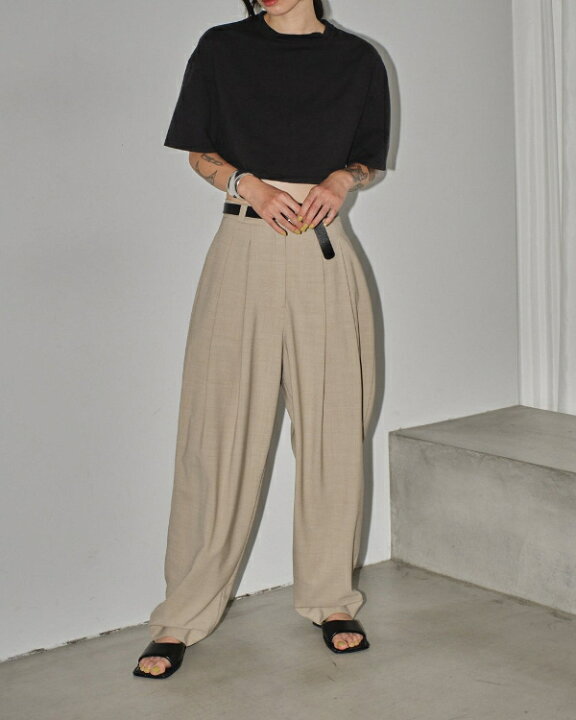 楽天市場】【即納】TODAYFUL トゥデイフルHighwaist Tuck Trousers 