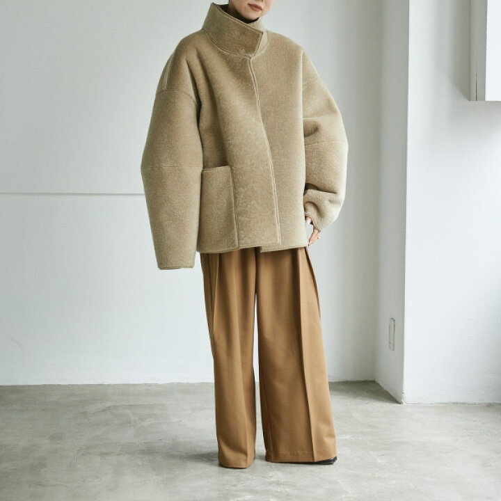 TODAYFUL トゥデイフルスタンドカラーボアジャケットエクリュ - その他 