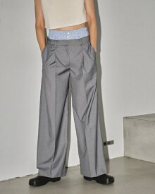 【即納】TODAYFUL トゥデイフル2024 Spring/Summer 2024春夏Double Waist Trousers ダブルウェストトラウザーズ パンツ 12410715 吉田怜香【2024SS新作】【あす楽】