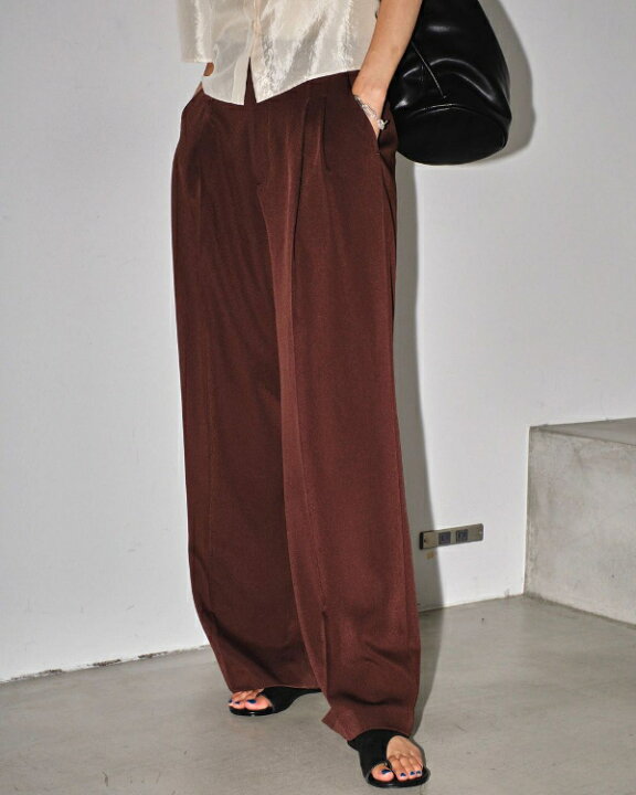 楽天市場】【即納】TODAYFUL トゥデイフルTuck Wide Trousers タック  