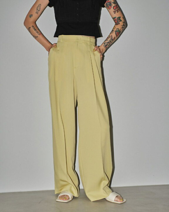 楽天市場】【即納】TODAYFUL トゥデイフルTuck Wide Trousers タック 