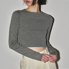 TODAYFUL トゥデイフル2024prefall先行予約 2024夏秋受注会Cropped Smooth Knit クロップドスムースニット 短丈 12420511 吉田怜香【2024AW新作予約】【9月下旬-10月下旬お届け予定】≪1月30日予約開始≫