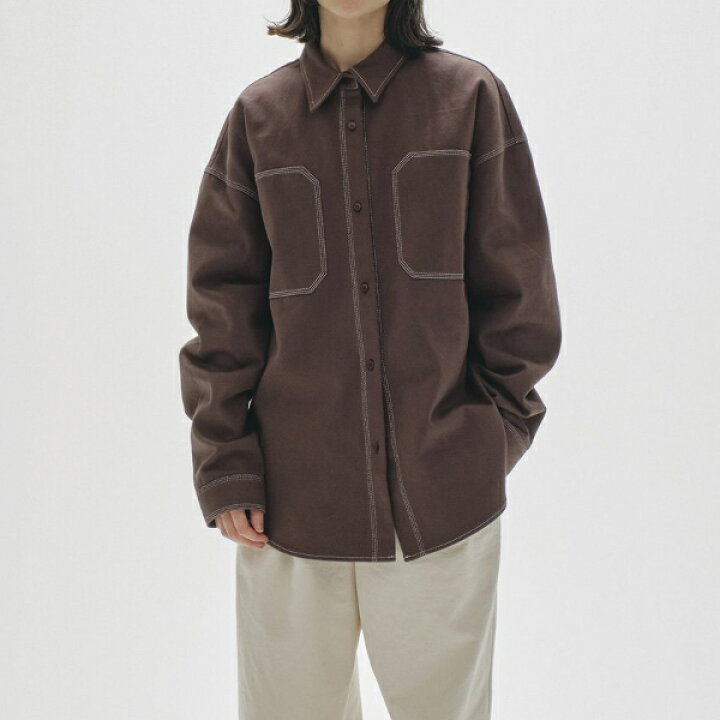 TODAYFUL✨ Cottontwill Over Shirts - 長袖