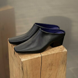 【即納】TODAYFUL トゥデイフル2025prefall 2025夏秋Squaretoe Leather Sabot スクウェアトゥレザーサボ サンダル 靴 12521020 吉田怜香【2025AW新作】≪8月29日入荷≫