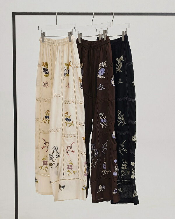 【即納】TODAYFUL トゥデイフル2026springsummer 2026春夏Embroidery Patchwork Trousers エンブロイダリーパッチワークトラウザーズ 12610719【2026SS新作】 - メイン画像 14