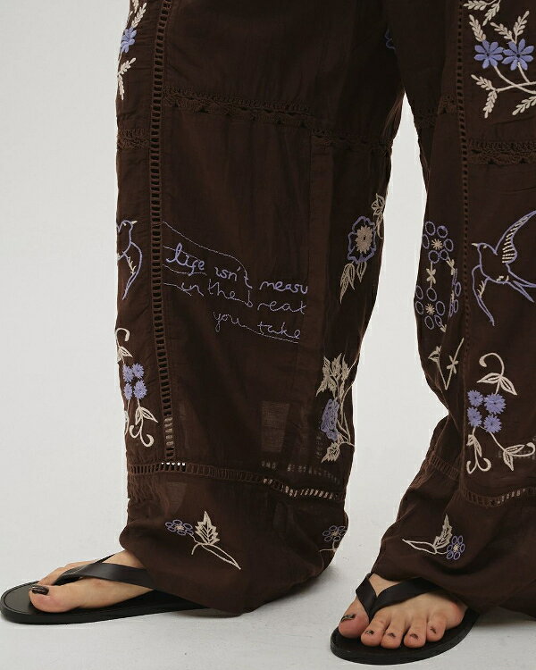 【即納】TODAYFUL トゥデイフル2026springsummer 2026春夏Embroidery Patchwork Trousers エンブロイダリーパッチワークトラウザーズ 12610719【2026SS新作】 - メイン画像 6