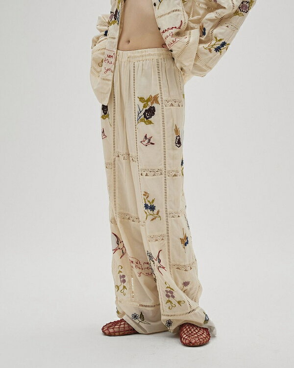【即納】TODAYFUL トゥデイフル2026springsummer 2026春夏Embroidery Patchwork Trousers エンブロイダリーパッチワークトラウザーズ 12610719【2026SS新作】 - メイン画像 10