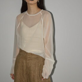 【即納】TODAYFUL トゥデイフル LIFE's ライフズ2023 winter prefallコレクション Sheer Crewneck Pullover シアークルーネックプルオーバー 12310603 吉田怜香【2023AW新作】【あす楽】