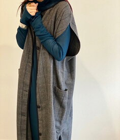 【スーパーセール】【60％OFF】【半額以上】【即納】AgAwd アガウドCheck Nosleeve Gilet チェックノースリーブジレ 2201-880309【あす楽】