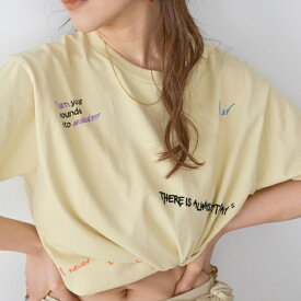 【10％オフ】【6,050円→5,445円】Ungrid アングリッドミックスロゴデザインTee Tシャツ 112432788101【2024SS新作予約】【5月下旬-6月下旬お届け予定】≪4月16日予約開始≫