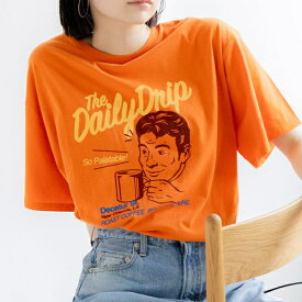 【10％オフ】【5,500円→4,950円】【即納】Ungrid アングリッドDairy DripロゴTee 112432783201【2024SS新作】【あす楽】≪5月20日入荷≫