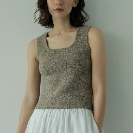 ànuke アンヌーク anuke2024ss先行予約 2024春夏受注会Boucle Knit Tanktop ブークレニットタンクトップ 62410502 船曳ひろみ【2024SS新作予約】【5月中旬-6月中旬お届け予定】≪1月30日予約開始≫