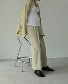 ànuke アンヌーク anuke2024ss先行予約 2024春夏受注会Reha. Tuck Wide Pants タックワイドパンツ ボトムス マタニティパンツ72410701 船曳ひろみ【2024SS新作予約】【6月上旬-7月上旬お届け予定】≪1月30日予約開始≫