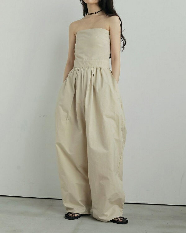 【SALE】【セール】【40%オフ】【即納】ànuke アンヌーク anuke2025fw 2025Fall/Winter 秋冬Wide Bare Combinaison ワイドベアコンビネゾン 62520316 船曳ひろみ【2025FW新作】