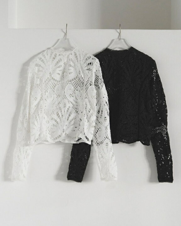 楽天市場】【即納】ànuke アンヌーク anukePanel Lace Blouse パネル 