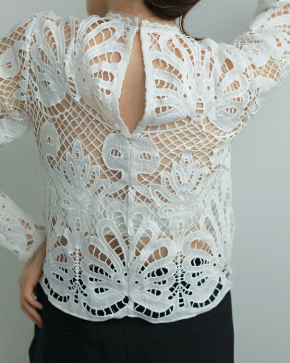 楽天市場】【即納】ànuke アンヌーク anukePanel Lace Blouse パネル 
