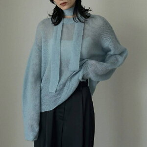 y[zanuke Ak[N anuke2025fw 2025Fall/Winter H~Mohair Ribbontie Knit w{^Cjbg wA 62520517 DgЂ݁y2025FWVz1126ׁ