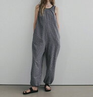 【即納】ànuke アンヌーク anuke2026SS 2026Spring/Summer 春夏Uneck Check Combinaison Uネックチェッ…