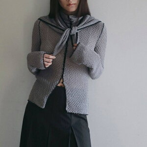 �y���[�zanuke �A���k�[�N anuke2026AW 2026prefall �ďHPiping Scarf Knit �p�C�s���O�X�J�[�t�j�b�g 62620514 �D�g�Ђ�݁y2026AW�V��z��8��21�����ׁ�
