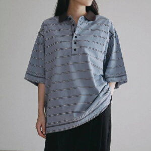 �y���[�zanuke �A���k�[�N anuke2026AW 2026prefall �ďHBorder Loose Polotops �{�[�_�[���[�Y�|���g�b�v�X 62620613 �D�g�Ђ�݁y2026AW�V��z��7��17�����ׁ�