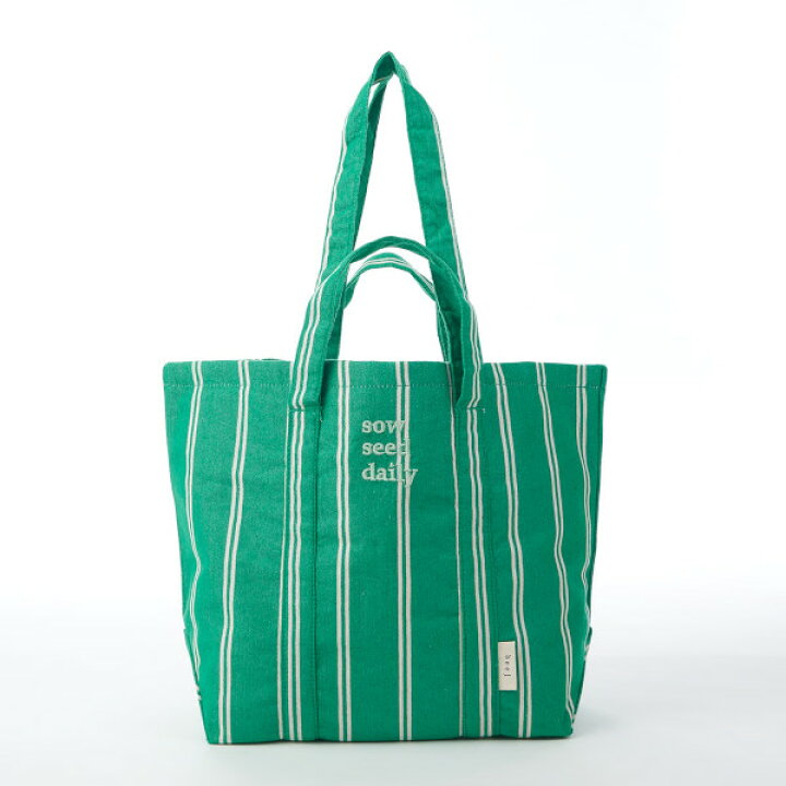 楽天市場】【即納】beej ビージbeej_stripe fabric Tote bag 