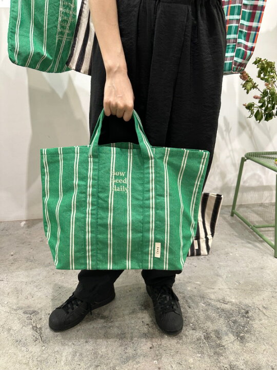 楽天市場】【即納】beej ビージbeej_stripe fabric Tote bag 