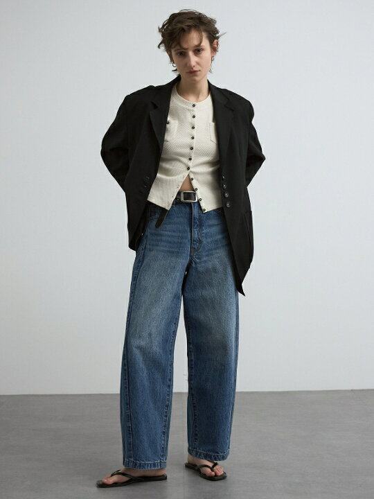 楽天市場】CREDONA クレドナWIDE BEETLE DENIM PANTS ワイドビートル 