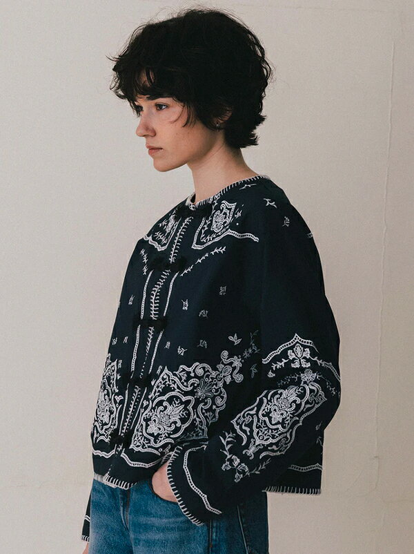 【SALE】【30%OFF】【即納】CREDONA クレドナVENEZIA LACE BLOUSE ヴェネツィアレースブラウス 1425410371 - メイン画像 2