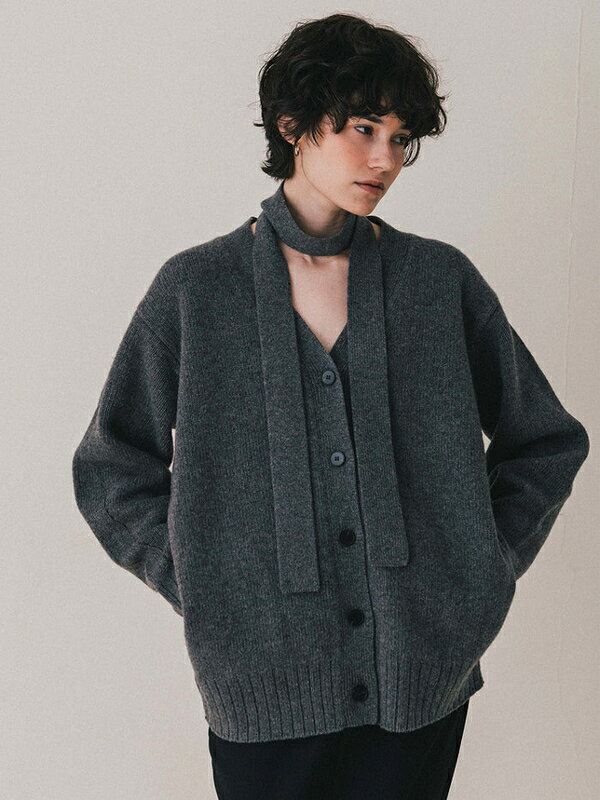 【SALE】【セール】【20%OFF】【即納】CREDONA クレドナHAMILTON KNIT CARDIGAN ハミルトンニットカーディガン 1425511375 - メイン画像 2