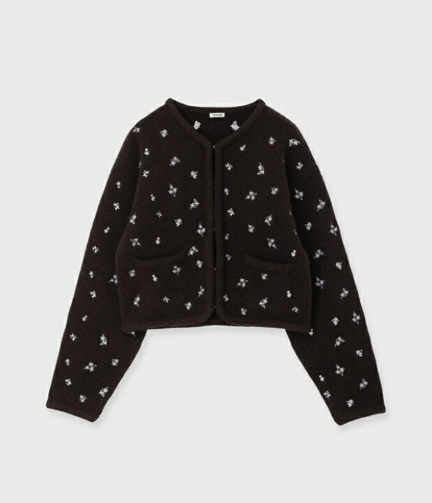 楽天市場】CREDONA クレドナFLOWER EMBROIDERY KNIT JACKET フラワー 