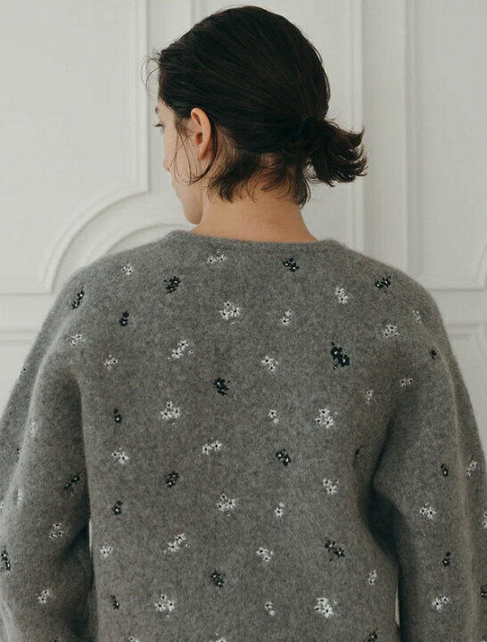 楽天市場】CREDONA クレドナFLOWER EMBROIDERY KNIT JACKET フラワー 