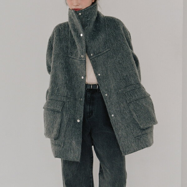 【SALE】【セール】【20%オフ】【即納】Hella ヘラwool shaggy coat ウールシャギーコート h253-02【2025AW新作】