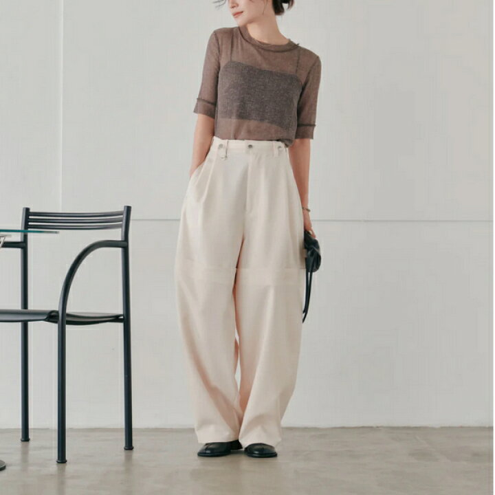 楽天市場】Hella ヘラtuck cocoon pants タックコクーンパンツ h251-08 