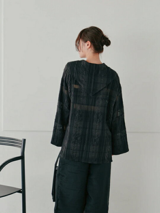 楽天市場】【即納】Hella ヘラsheer check blouse シアーチェック 