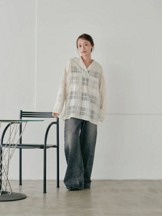 楽天市場】【即納】Hella ヘラsheer check blouse シアーチェック 
