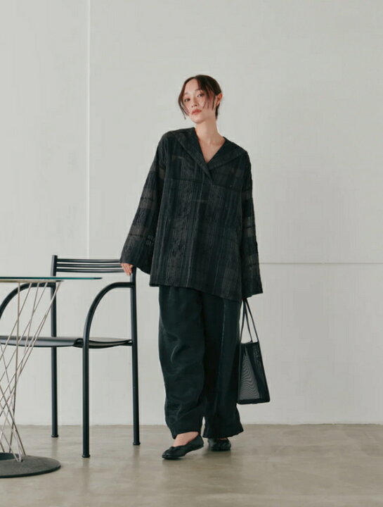 楽天市場】【即納】Hella ヘラsheer check blouse シアーチェック 