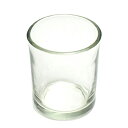 キャンドルホルダー ガラス シンプル[小] 1個 キャンドルスタンド ランタン 手作り 材料 ジェルキャンドル グラス ハ…