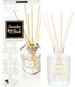 【アロマ・芳香剤】小林製薬リードディフューザー サワデー香るStickパルファムブラン 本体 70ml【590】