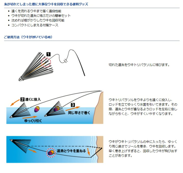楽天市場 釣り Daiwa ダイワ ウキトリパラソル 510 ブルーピーター