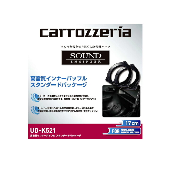 【インナーバッフルボード】carrozzeria(カロッツェリア) UD-K521 【500】 ブルーピーター