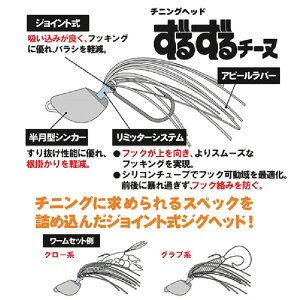 楽天市場 釣り ジグヘッド ハヤブサ チニングヘッド ずるずるチーヌ 5g 510 ブルーピーター
