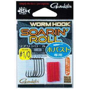 �y�ނ�zGAMAKATSU WORM HOOK SOARIN ROLL 1/0 68783�y510�z