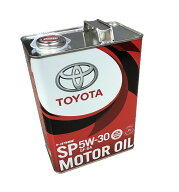 【カー用品/エンジンオイル】TOYOTA(トヨタ純正) 5W-30(SP)4リッター缶　【500】