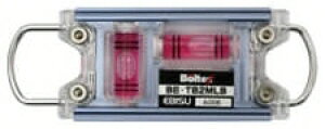 【測定工具】EBISU(エビス)×BOLTEX(ボルテックス)鳶 トビレベル2(水平器)メタリックライトブルー(気泡管カラー:レッド)サイズ120mm BE-TB2MLB【451】