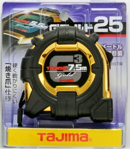 �y��������(�ꕔ�n�揜��)�zTJM�f�U�C��(TAJIMA)G3�S�[���h���b�N-25 ����7.5m ���[�g���ڐ� ����(�R���x�b�N�X)G3GL25-75BL�y451�z