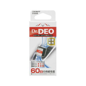 【カー用品/除菌・消臭剤】CARMATE(カーメイト) D228(ドクターデオ エアコン取付タイプ 詰替え 無香) 【500】
