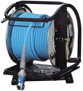 【送料込み】常圧C型エアドラム スムージーホース 内径7mm×30m 回転台付 フジマック マッハ NDALBG-730TC-S【460】