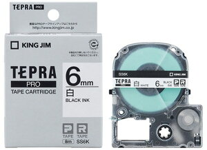 �y���[��E�����p�i�zKING JIM(�L���O�W��)TEPRA(�e�v��)PRO�e�[�v�J�[�g���b�W �����x��(������)6mm�� 1�� ����8m SS6K�y620�z