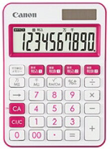 【文房具・事務用品】Canon(キャノン)カラフル電卓 ピンク 表示桁数:10桁 LS-105WUC-PK【620】